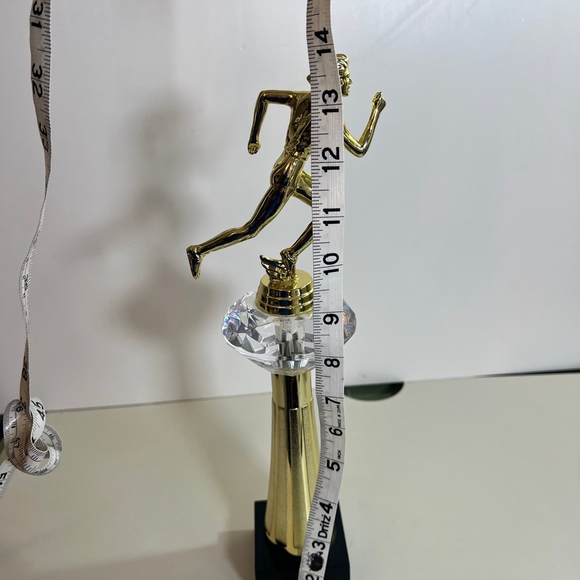 Crown Trophy Running Figurine Award 8" - Picture 9 of 10